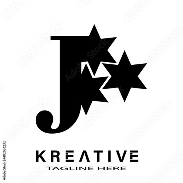 Fototapeta abstract star logo