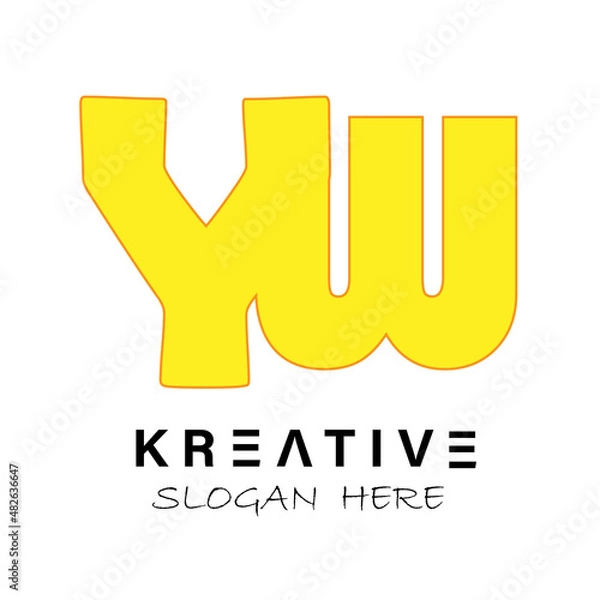 Fototapeta logo design for company with simple concept