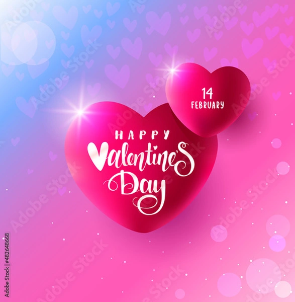 Fototapeta hearts valentines day