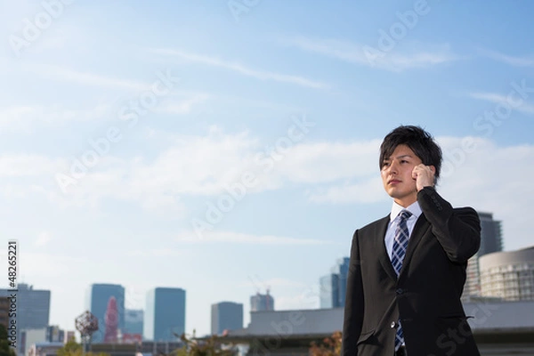 Fototapeta ビジネス　携帯電話