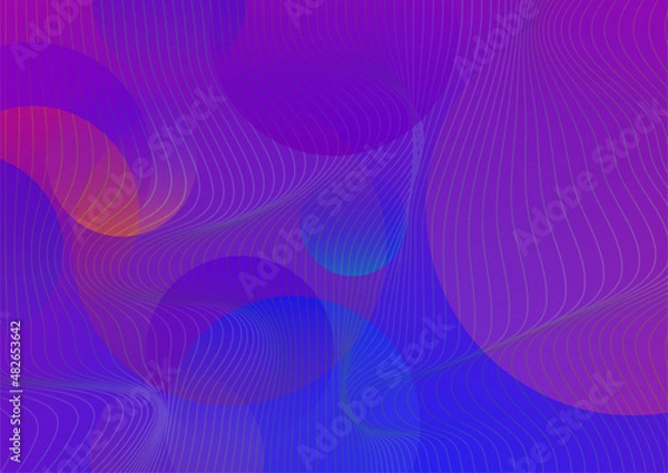 Fototapeta Abstract modern colorful background. Vector illustration