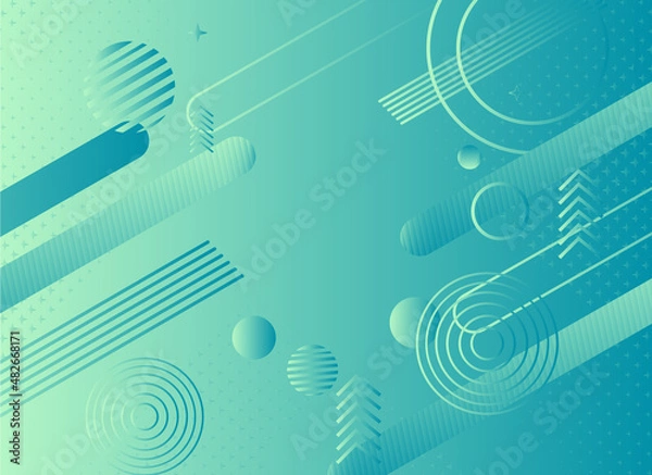 Obraz Gradient circle background, Geometric style. 