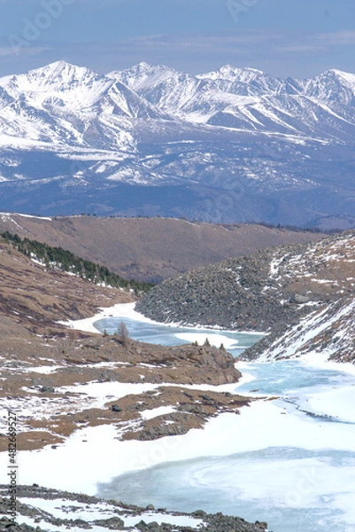 Obraz lake in the winter