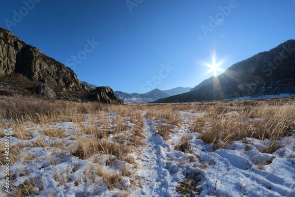 Obraz winter mountain landscape