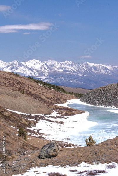 Obraz lake in winter