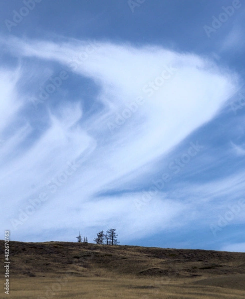 Obraz clouds over the mountains