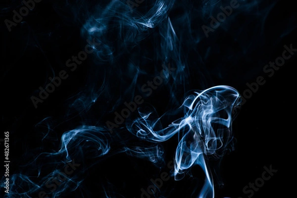 Obraz Smoke on a black background