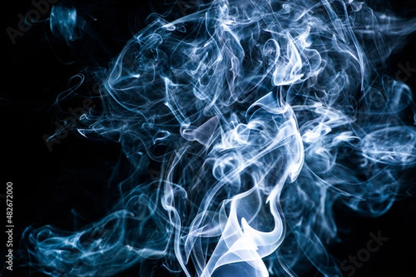 Obraz Smoke on a black background