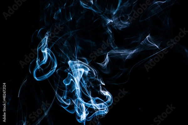 Obraz Smoke on a black background