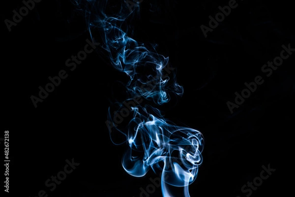 Obraz Smoke on a black background