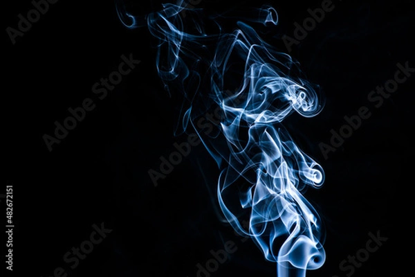 Obraz Smoke on a black background