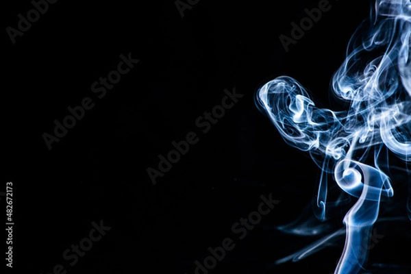 Obraz Smoke on a black background