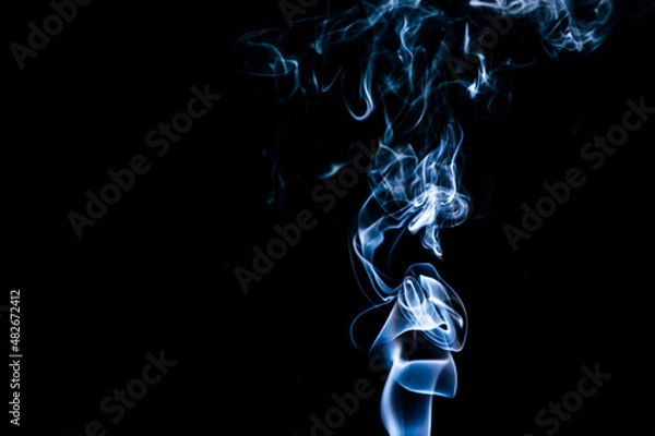 Obraz Smoke on a black background