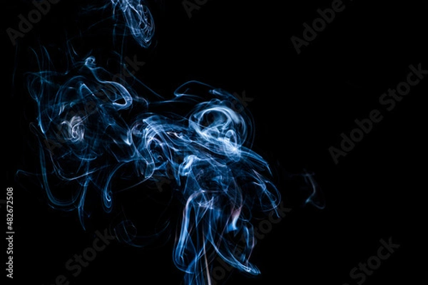 Obraz Smoke on a black background