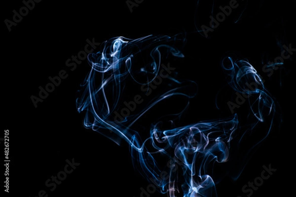 Obraz Smoke on a black background