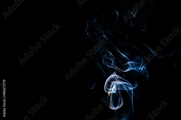 Obraz Smoke on a black background