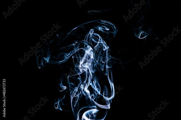 Obraz Smoke on a black background