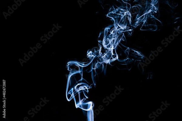 Obraz Smoke on a black background