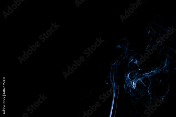 Obraz Smoke on a black background