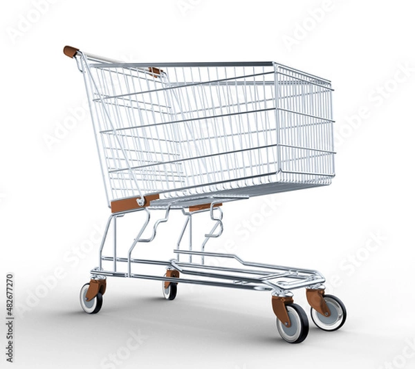 Obraz 3D supermarket cart