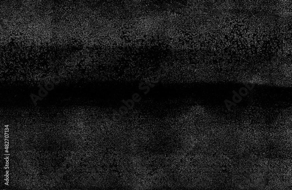 Obraz Black rolled letterpress ink texture background. High Resolution