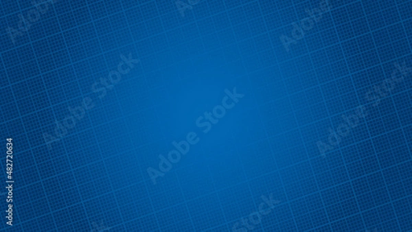 Obraz Blueprint paper background. Vector pattern with copy space for business presentation or web design.