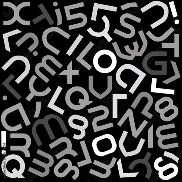 Fototapeta futuristic alphabet font isolated - illustration
