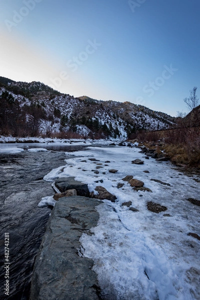 Obraz river in the mountains