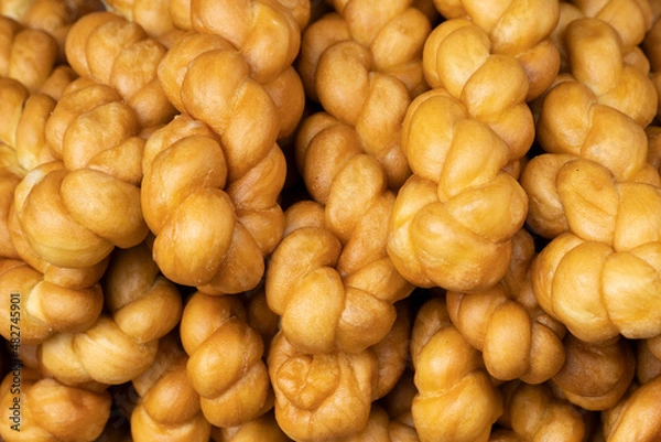 Fototapeta 中国の揚げ菓子　麻花　マーファー