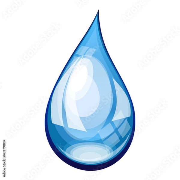 Obraz Drop on a white background