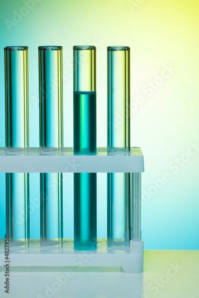 Fototapeta A number of test tubes