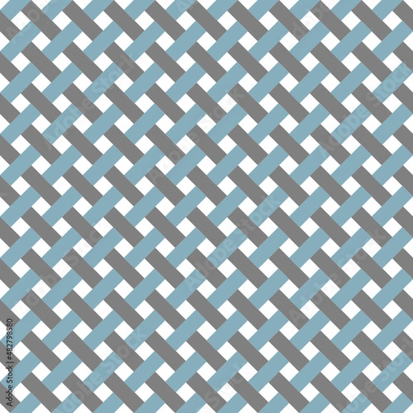 Fototapeta Seamless reed basket pattern, illustration design