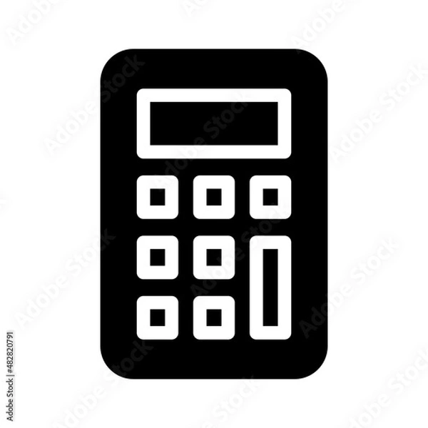 Fototapeta calculator icon - solid style