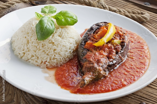 Obraz Gefüllte Aubergine