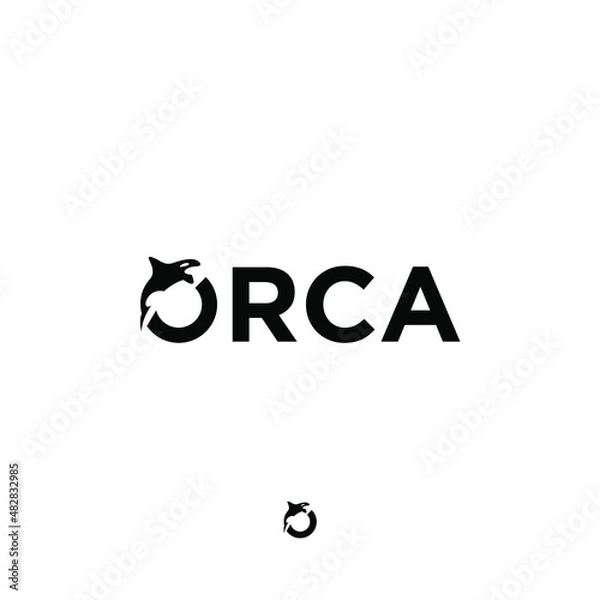 Obraz orca whale logo