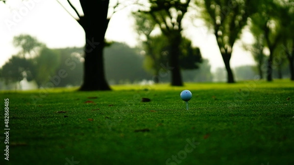 Obraz before start golf