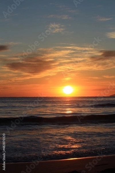 Obraz 白浜海岸の朝日