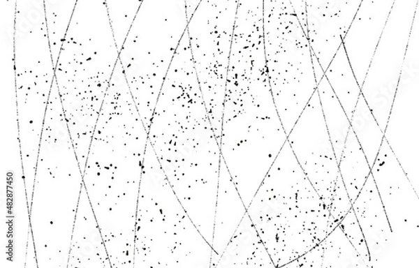 Fototapeta Black and white grunge. Distress overlay texture. Abstract surface dust and rough dirty wall background concept.Abstract grainy background, old painted wall.
