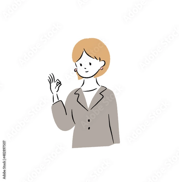 Obraz スーツを着た女性　OK