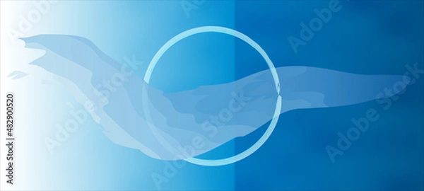 Fototapeta Web background watercolour water flow abstract business