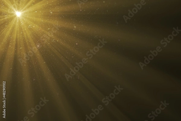 Fototapeta Realistic Sunlight Photo Overlay