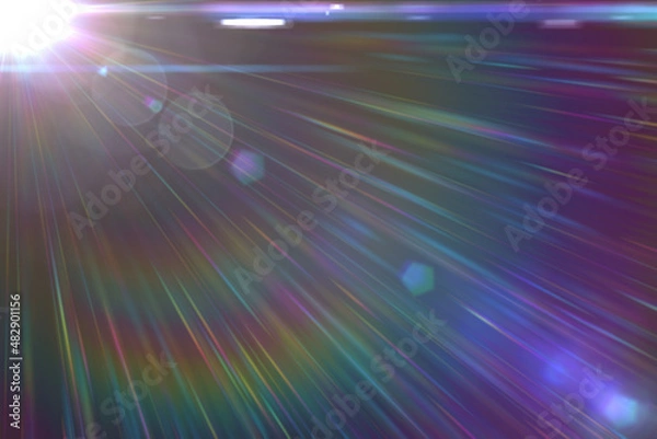 Fototapeta Realistic Sunlight Photo Overlay