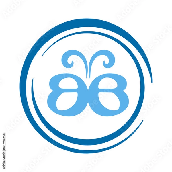 Fototapeta Butterfly Logo Template. Vector illustration. 
