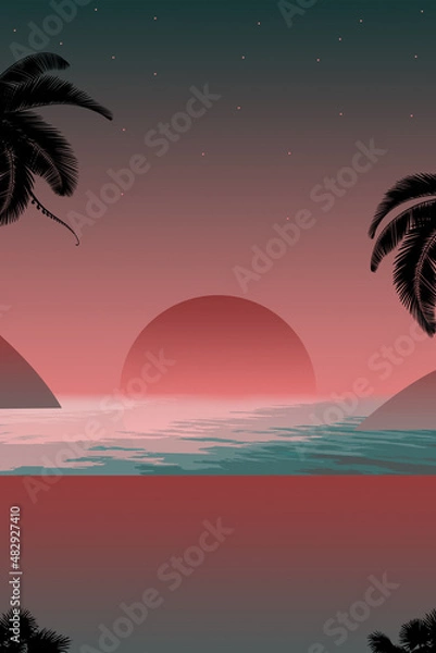 Fototapeta Una tarde en la bahía