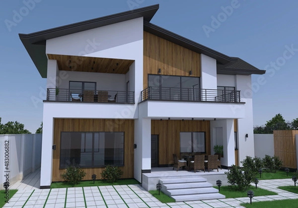 Obraz 3D Exterior House Design