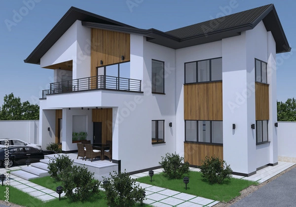 Obraz 3D Exterior House Design