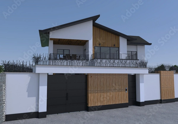 Obraz 3D Exterior House Design