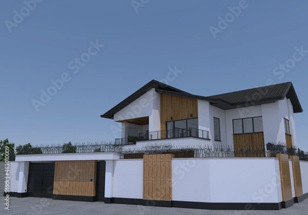 Obraz 3D Exterior House Design