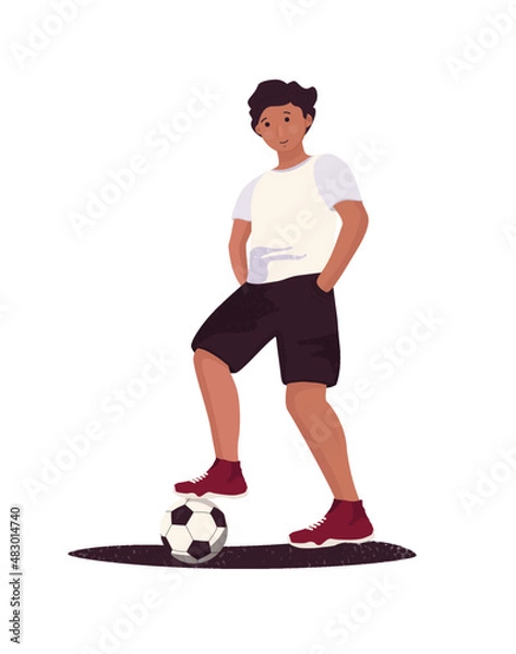 Fototapeta person with a ball