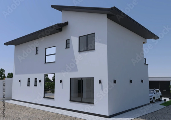 Obraz 3D Exterior House Design